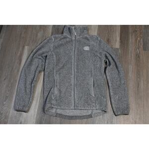 The North Face Gray Full Zip Fleece Jacket Men’s Small Outdoor Hiking
